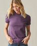 Women's Vintage Crew Tee - Washed Deep Purple